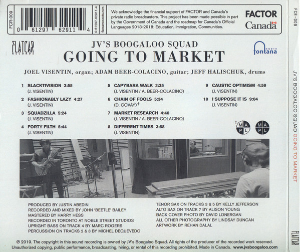 JV's Boogaloo Squad - Going To Market (CD, Album) (Near Mint (NM or M-)) - Image 2
