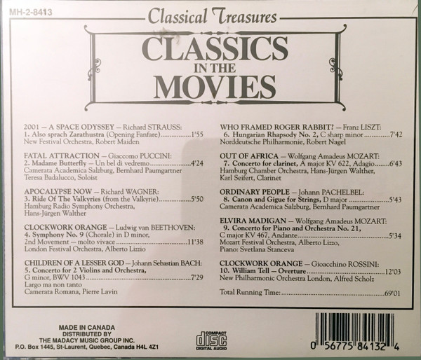 Various - Classics In The Movies (CD, Comp) (Near Mint (NM or M-)) - Image 2