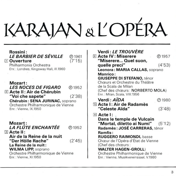 Herbert von Karajan - Karajan & L'Opéra (CD, Comp, RM) (Near Mint (NM or M-)) - Image 5