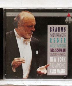 Johannes Brahms, Max Reger, Charles Ives / William Schuman, New York Philharmonic, Kurt Masur - Brahms Haydn Variations / Reger Mozart Variations / Ives/Schuman Variations Of America (CD) (Near Mint (NM or M-))