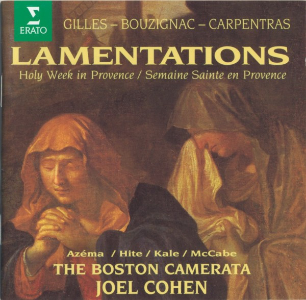 Schola Cantorum Of Boston, Boston Camerata, Joel Cohen (3) - Lamentations: Holy Week In Provence (CD, Album) (Near Mint (NM or M-))