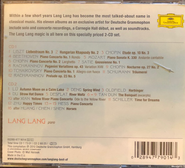 Lang Lang - Best Of Lang Lang (2xCD, Comp) (Near Mint (NM or M-)) - Image 2