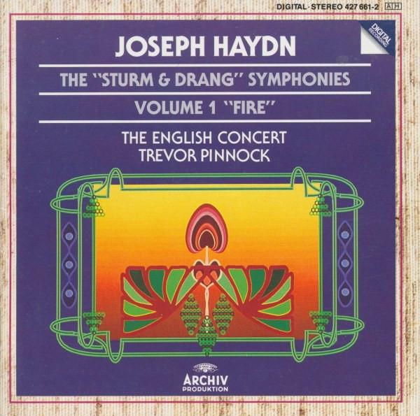 Joseph Haydn - The English Concert, Trevor Pinnock - The "Sturm & Drang" Symphonies - Volume 1 "Fire" (CD) (Near Mint (NM or M-))