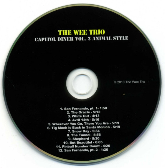 The Wee Trio - Capitol Diner Vol. 2 Animal Style (CD, Album) (Mint (M)) - Image 5
