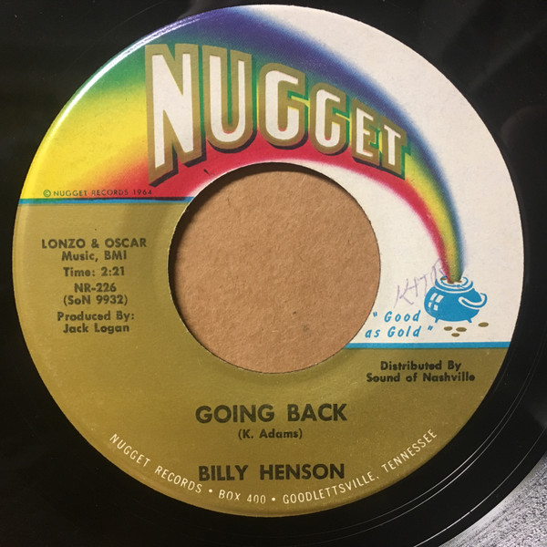 Billy Henson - Go Dig Me A Hole (7", Single) (Very Good (VG)) - Image 2