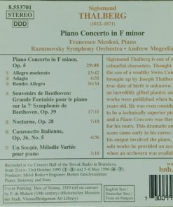 Alternative view of Razumovsky Sinfonia, Andrew Mogrelia, Francesco Nicolosi, Sigismond Thalberg - Piano Concerto In F Minor (CD, Album) (Near Mint (NM or M-))