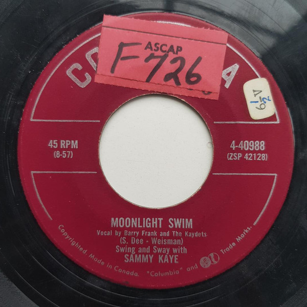 Swing And Sway With Sammy Kaye - Mary Lou (7", Single) (Very Good (VG)) - Image 2