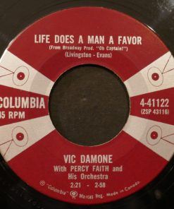 Alternative view of Vic Damone With Percy Faith & His Orchestra - Gigi (7", Single) (Very Good Plus (VG+))