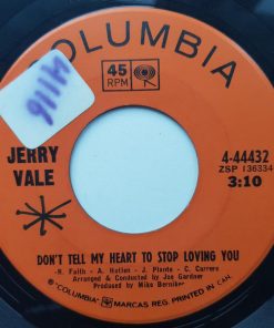 Jerry Vale - Don't Tell My Heart To Stop Loving You (7", Single) (Near Mint (NM or M-))