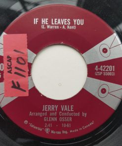 Alternative view of Jerry Vale - Another Time, Another Place / If He Leaves You (7", Single) (Very Good Plus (VG+))