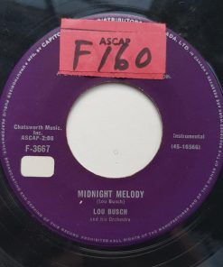 Lou Busch & His Orchestra - Midnight Melody (7", Single) (Very Good (VG))