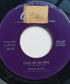 Alternative view of Gordon MacRae - Fly Little Bluebird (7", Single) (Very Good Plus (VG+))