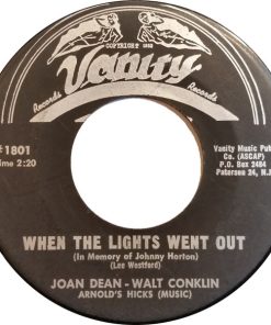 Various - When The Lights Went Out (In Memory Of Johnny Horton) (7") (Very Good Plus (VG+))