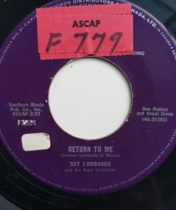Guy Lombardo And His Royal Canadians - Return To Me / Lida Rose (7", Single) (Very Good (VG))