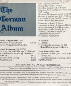 Richard Wagner / Robert Schumann / Franz Liszt, René Leibowitz, International Symphony Orchestra, Royal Philharmonic Orchestra - The German Album (CD, Comp) (Near Mint (NM or M-)) - Image 4
