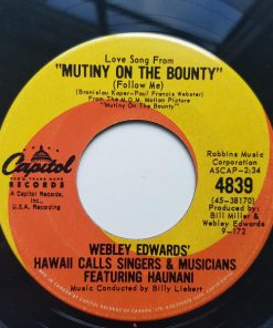 Alternative view of Webley Edwards - Pearly Shells / Mutiny On The Bounty (7", Single) (Very Good (VG))