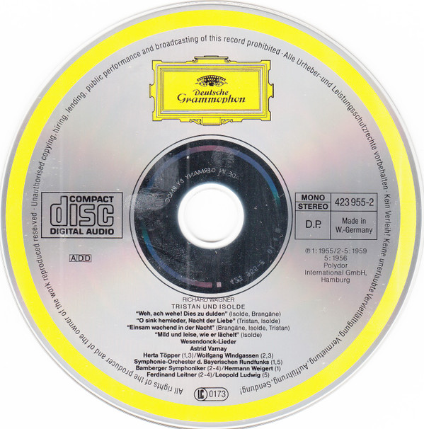 Astrid Varnay, Richard Wagner - Tristand Und Isolde Szenen - Wesendonck-Lieder (CD, Album, Comp, Mono, RE, RM) (Near Mint (NM or M-)) - Image 4
