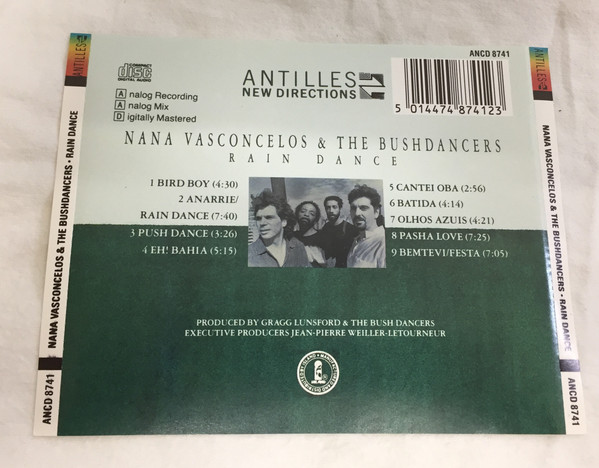 Naná Vasconcelos & The Bushdancers - Rain Dance (CD, Album) (Near Mint (NM or M-)) - Image 3