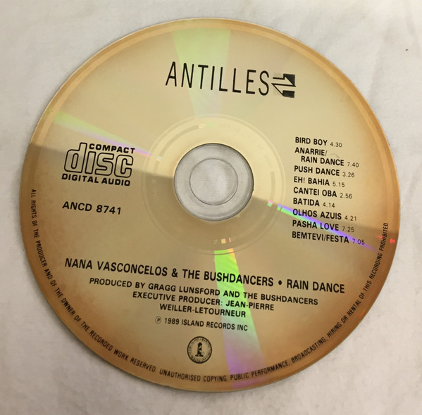 Naná Vasconcelos & The Bushdancers - Rain Dance (CD, Album) (Near Mint (NM or M-)) - Image 4