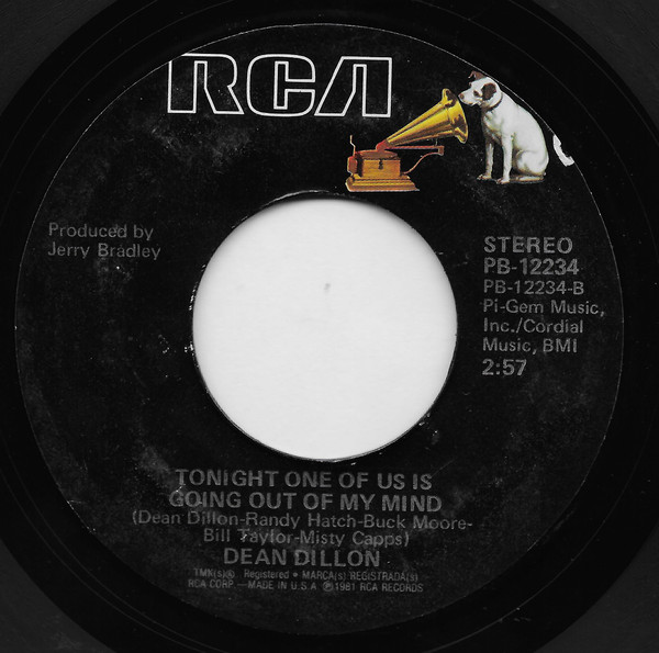 Dean Dillon - They'll Never Take Me Alive (7", Single, Styrene, Ind) (Very Good Plus (VG+)) - Image 2