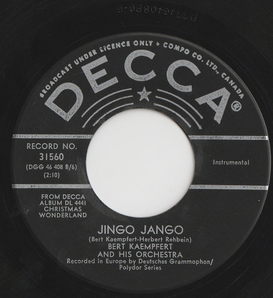 Bert Kaempfert & His Orchestra - The Little Drummer Boy / Jingo Jango (7", Single) (Very Good Plus (VG+)) - Image 2