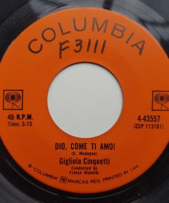 Gigliola Cinquetti - Dio, Come Ti Amo (7", Single) (Near Mint (NM or M-))