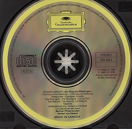 Richard Wagner, Herbert von Karajan, Berliner Philharmoniker - Highlights From "The Ring" (CD, Album, RE, RM) (Near Mint (NM or M-)) - Image 3