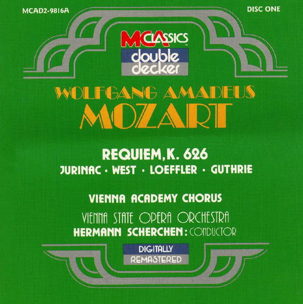 Wolfgang Amadeus Mozart / Joseph Haydn, Wiener Akademie Kammerchor, Orchester Der Wiener Staatsoper, Hermann Scherchen / René Leibowitz - Requiem, K.626; Four Sacred Choral Works / The Seven Last Words Of Christ (2xCD, RE, RM + Box, Comp, Sli) (Near Mint (NM or M-))