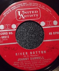 Alternative view of Johnny Darrell - Ain't That Livin' / River Bottom (7", Single) (Very Good (VG))