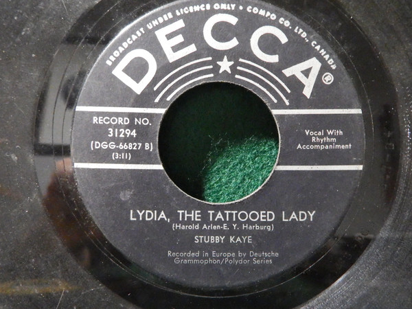 Stubby Kaye - I'm Married To A Striptease Dancer (7", Single, Promo) (Very Good Plus (VG+)) - Image 2