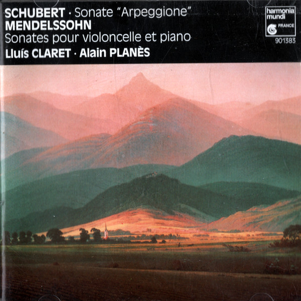 Franz Schubert / Felix Mendelssohn-Bartholdy, Lluís Claret ∙ Alain Planès - Sonate ''Arpeggione'' / Sonates Pour Violoncelle Et Piano (CD, Album) (Near Mint (NM or M-))