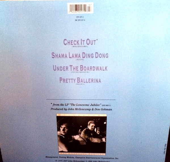 John Cougar Mellencamp - Check It Out (12", EP) (Mint (M)) - Image 2
