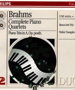 Johannes Brahms - Beaux Arts Trio, Walter Trampler - Complete Piano Quartets, Piano Trio In A, Op. Posth. (2xCD, Comp, RE, RM) (Near Mint (NM or M-))