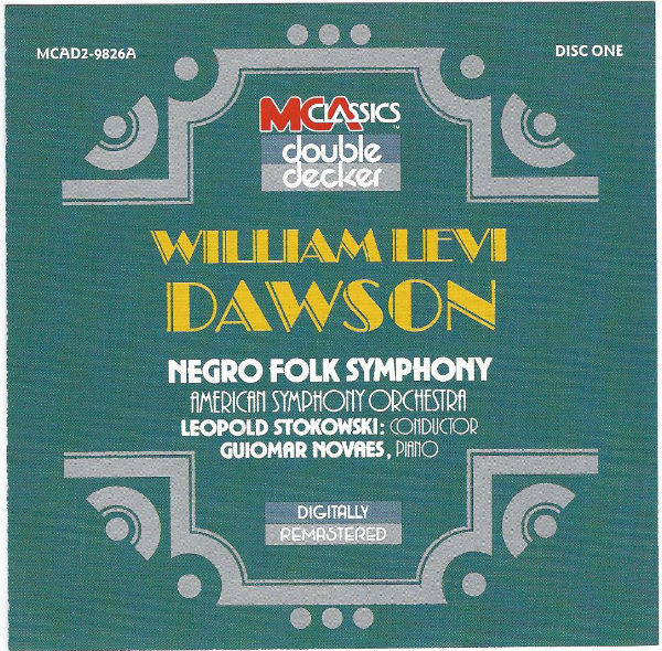 William Levi Dawson / The American Symphony Orchestra, Leopold Stokowski / Guiomar Novaes - Negro Folk Symphony (2xCD, RE, RM) (Near Mint (NM or M-))