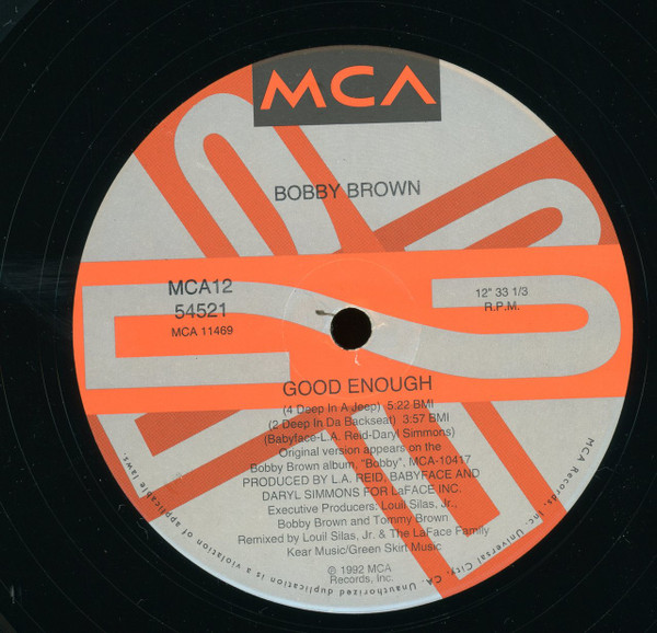 Bobby Brown - Good Enough (12", Single) (Mint (M)) - Image 4