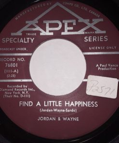 Danny Jordan & Artie Wayne - The Big House / Find A Little Happiness (7") (Very Good Plus (VG+))