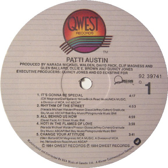 Patti Austin - Patti Austin (LP, Album) (Mint (M)) - Image 3