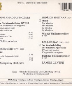 Alternative view of James Levine (2) - James Levine Conducts Eine Kleine Nachtmusik / The Sorcerer's Apprentice / The Moldau / Rosamunde (CD, Comp, Ltd) (Very Good Plus (VG+))
