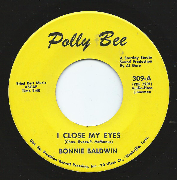Bonnie Baldwin - I Close My Eyes (7") (Very Good Plus (VG+))