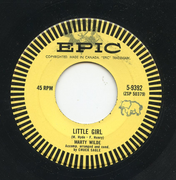 Marty Wilde - Little Girl / Your Seventeenth Spring (7") (Very Good Plus (VG+))