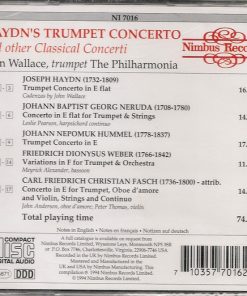 Alternative view of Joseph Haydn / Johann Baptist Georg Neruda / Johann Nepomuk Hummel / Bedřich Diviš Weber / Carl Friedrich Christian Fasch, John Wallace (4), Philharmonia Orchestra - Haydn's Trumpet Concerto And Other Classical Concerti (CD, Comp, Amb) (Very Good Plus (VG+))
