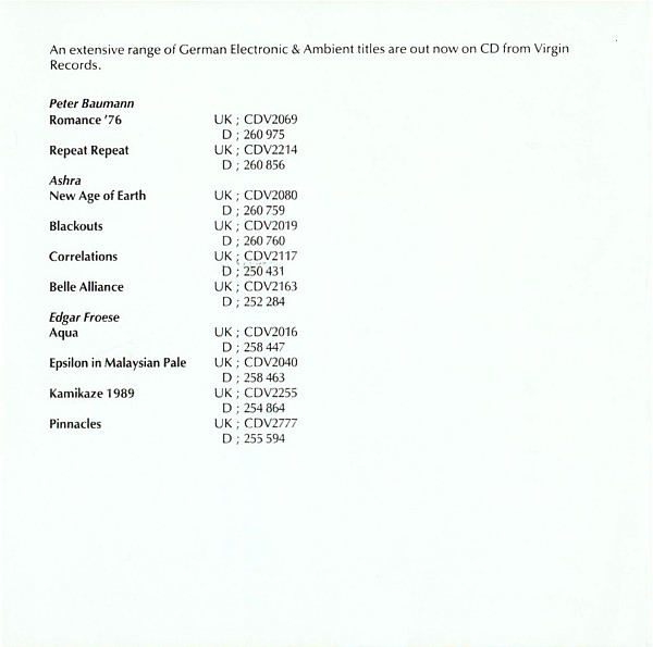 Peter Baumann - Trans Harmonic Nights (CD, Album, RE) (Near Mint (NM or M-)) - Image 2