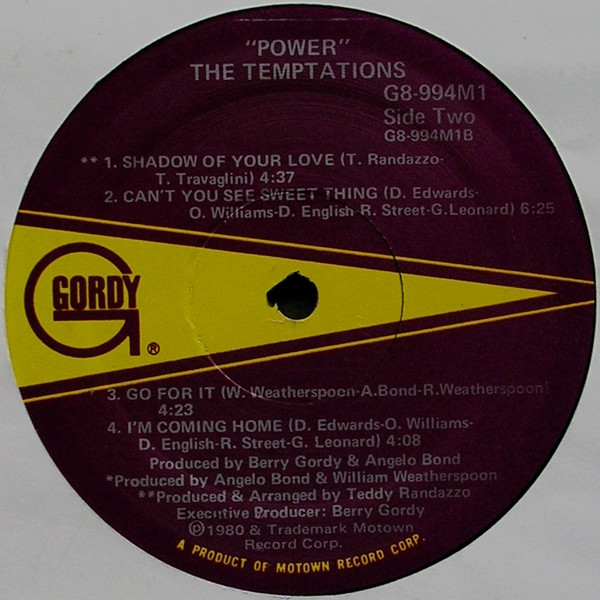 The Temptations - Power (LP, Album, Sup) (Mint (M)) - Image 4