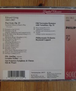 Alternative view of Edvard Grieg, Elly Ameling, San Francisco Symphony & San Francisco Symphony Chorus, Edo de Waart, Philharmonia Orchestra, Raymond Leppard - Peer Gynt, Op. 23 • Old Norwegian Romance, Op. 51 (CD, Comp) (Near Mint (NM or M-))
