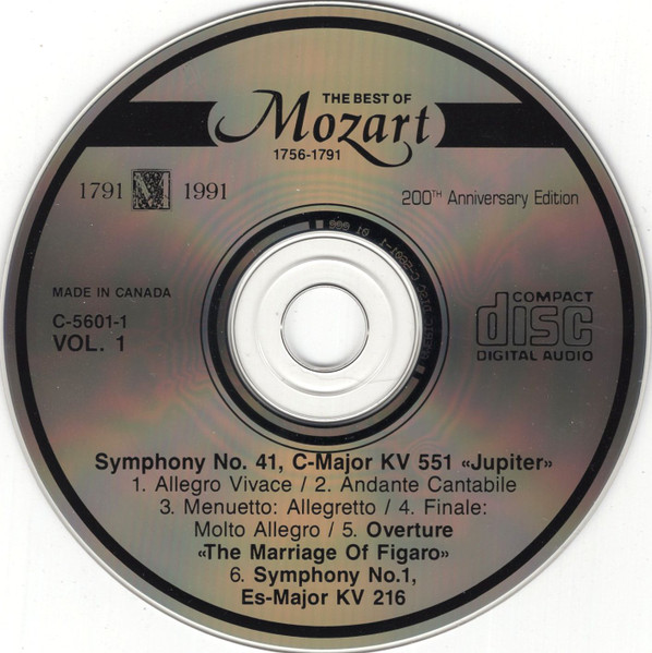 Wolfgang Amadeus Mozart - The Best Of Mozart (1756-1791) (4xCD, Comp) (Near Mint (NM or M-)) - Image 3