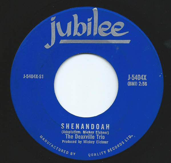 The Deaxville Trio - Shenandoah / Blue Skies (7") (Very Good Plus (VG+)) - Image 2