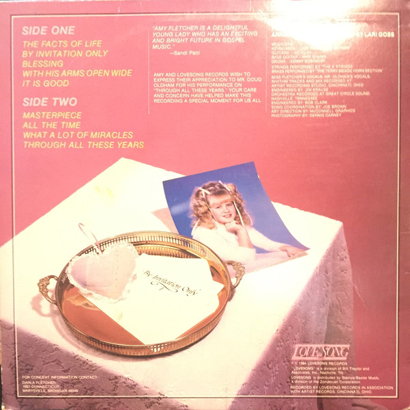 Amy Fletcher (4) - By Invitation Only (LP) (Mint (M)) - Image 2
