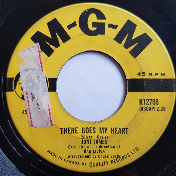 Joni James - There Goes My Heart / Funny (7", Single) (Very Good (VG)) - Image 2
