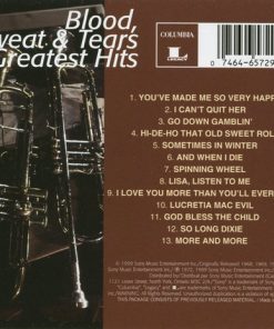 Blood, Sweat And Tears - Blood, Sweat And Tears Greatest Hits (CD, Comp, RE, RM) (Near Mint (NM or M-)) - Image 3