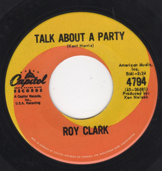 Roy Clark - Talk About A Party (7") (Very Good Plus (VG+))